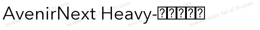 AvenirNext Heavy字体转换